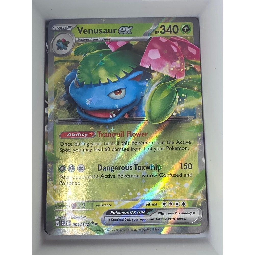 Venusaur ex 1/142 Double Rare Stellar Crown Pokemon Holo Near Mint